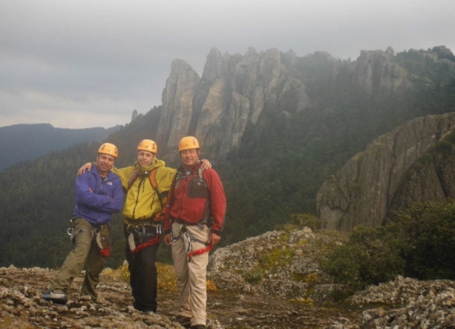 valientes en la ferrata